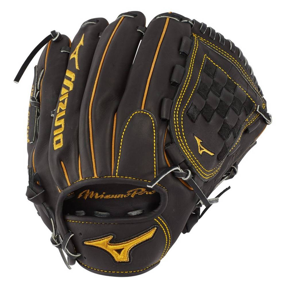 Mizuno Pro Pitcher’s 12" - Deep Pocket - Erkek Eldiven - Siyah Türkiye (ENWJDX-718)